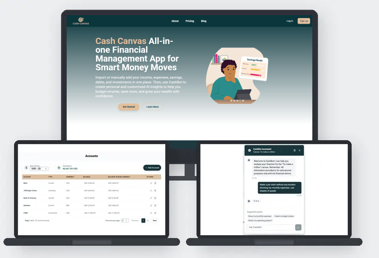 Cash Canvas — AI-based finance management app