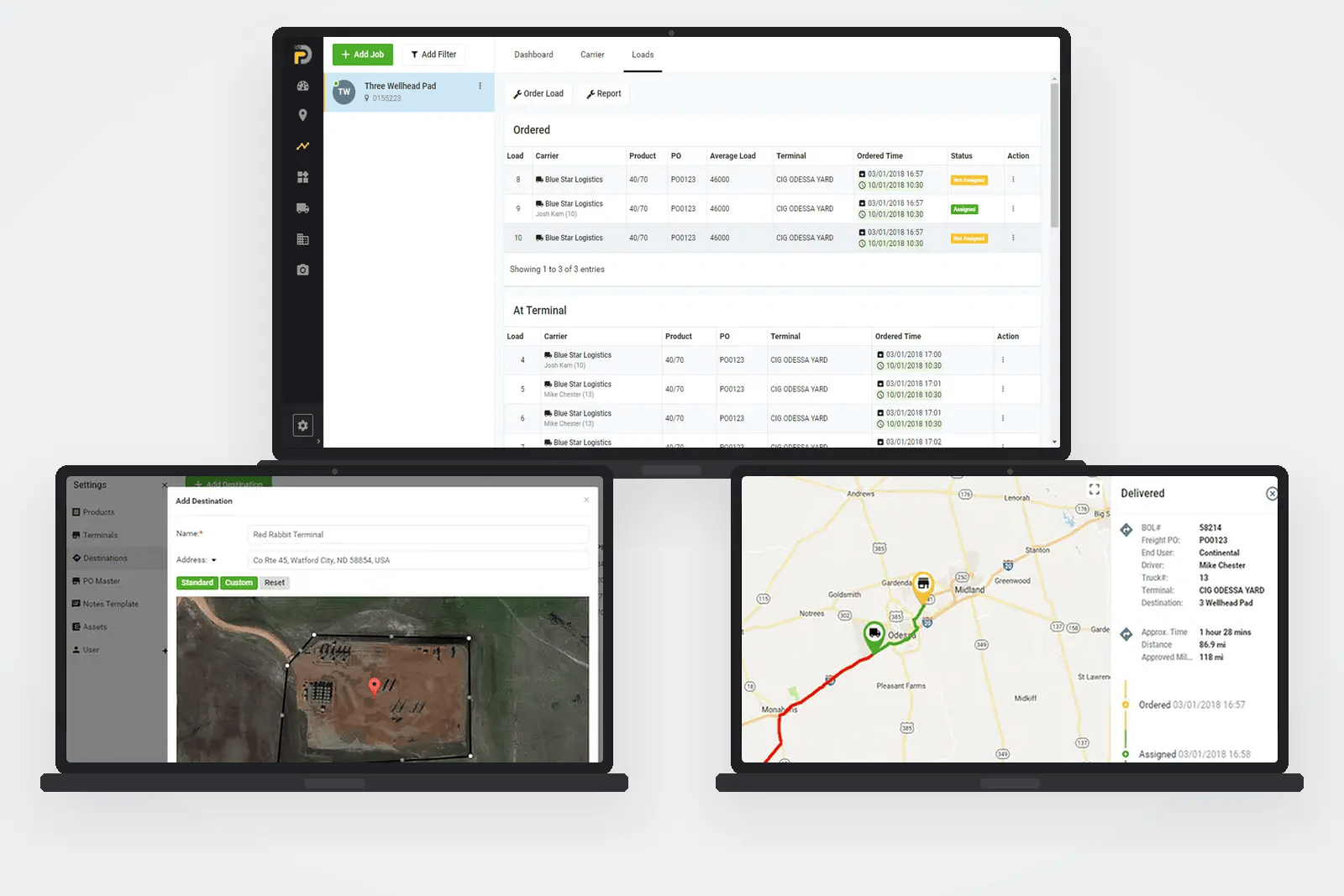 PropDispatch — Realtime proppant logistics platform