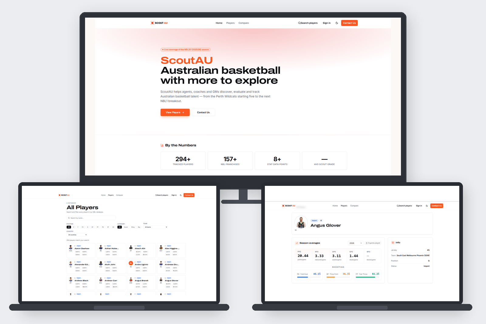 ScoutAU — Australian basketball scouting database