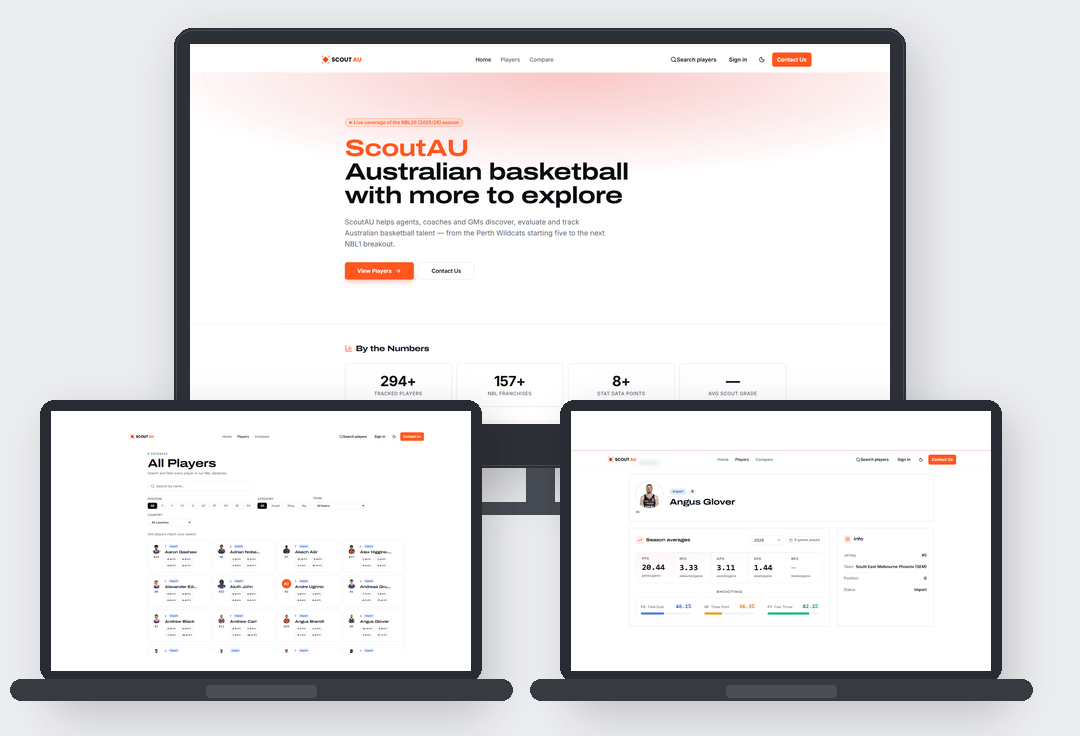 ScoutAU — Australian basketball scouting database