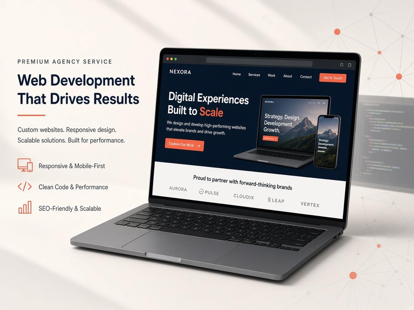 Web development — Fast, maintainable websites and web apps built for real traffic and real ops.